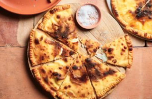 Cheese focaccia (Focaccia di recco)