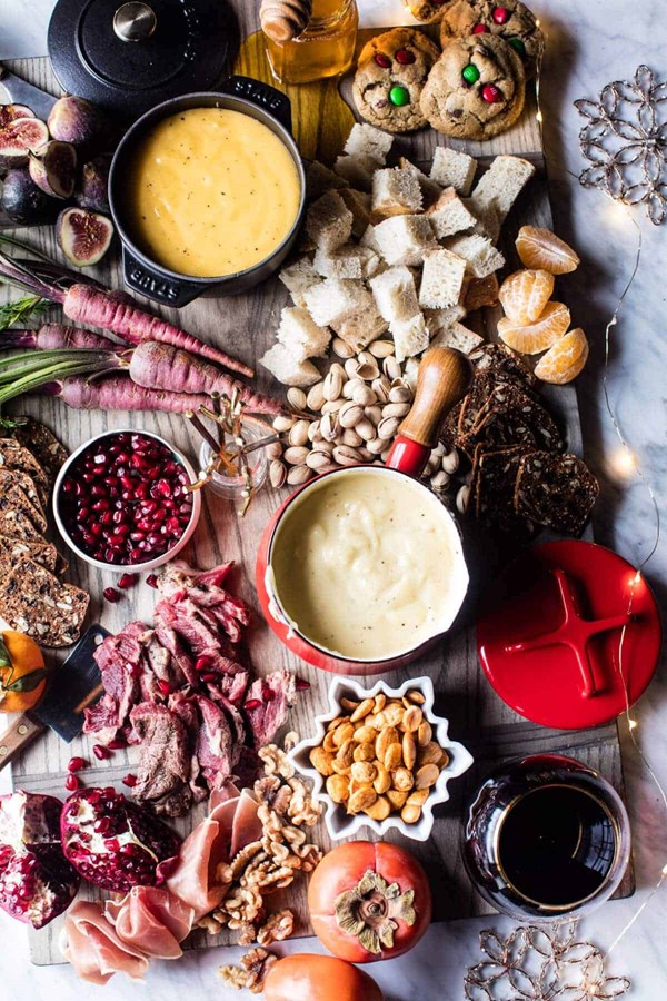 Cheese fondue board
