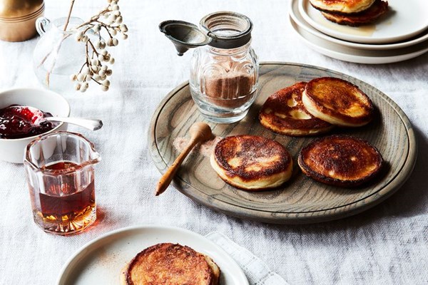Cheese latkes