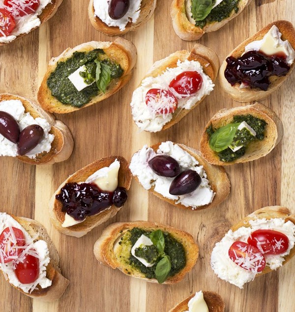 Cheese lover's crostini