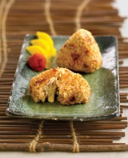 Cheese okaka yaki onigiri