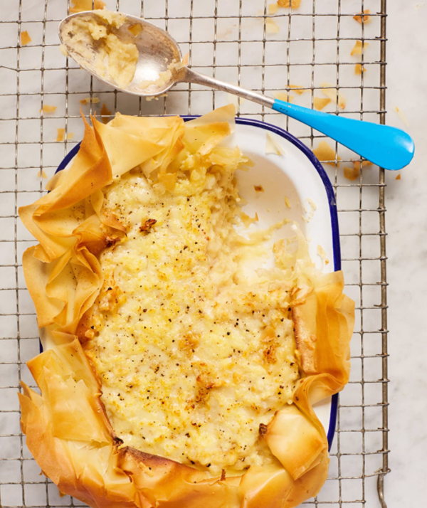 Cheese, onion and potato pie