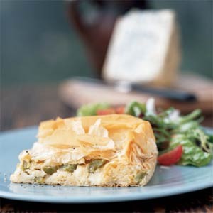 Cheese pie with peppers