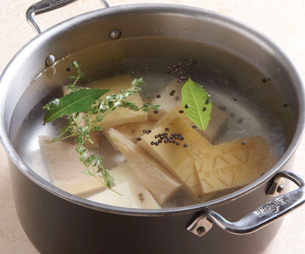 Cheese rind broth
