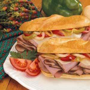 Cheese steak subs