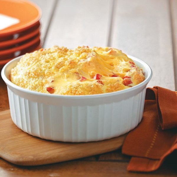 Cheese tomato egg bake