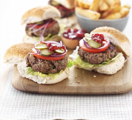 Cheeseburger & chips
