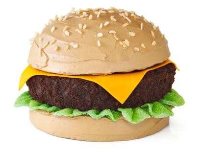 Cheeseburger cake