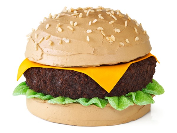 Cheeseburger cake