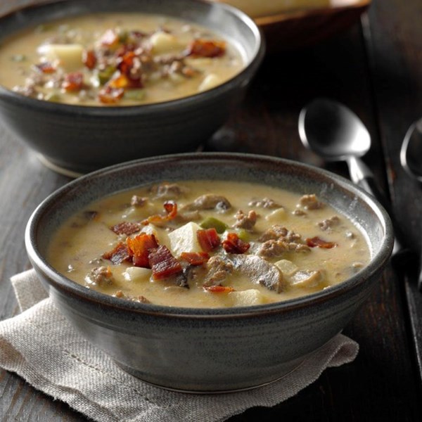 Cheeseburger paradise soup