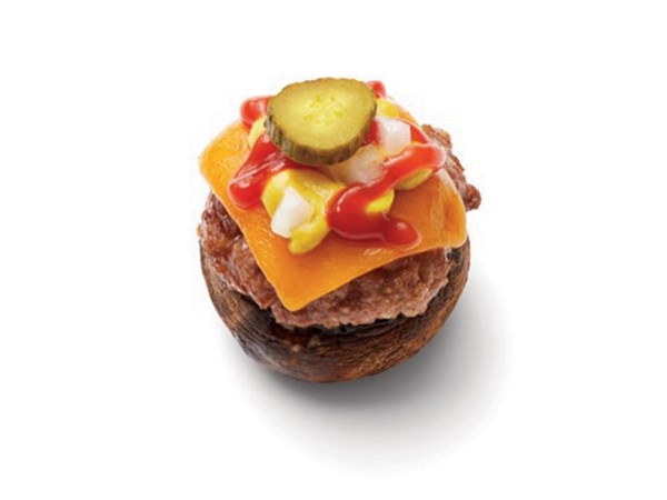 Cheeseburger stuffed mushrooms 