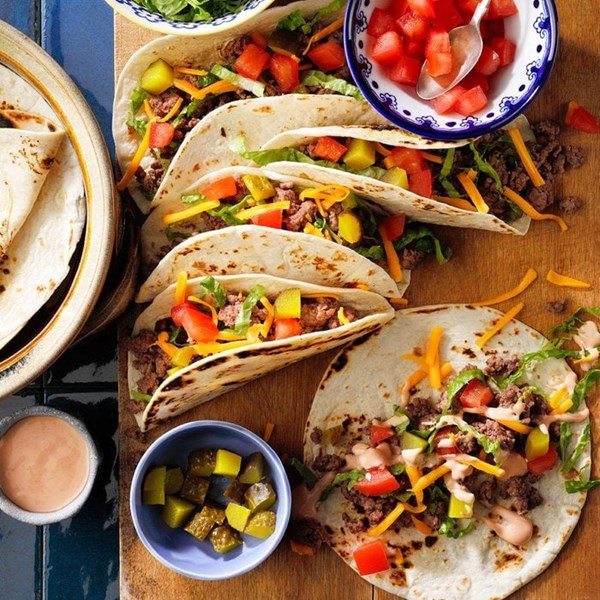 Cheeseburger tacos