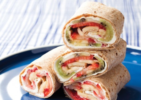 Cheesecake fruit wraps