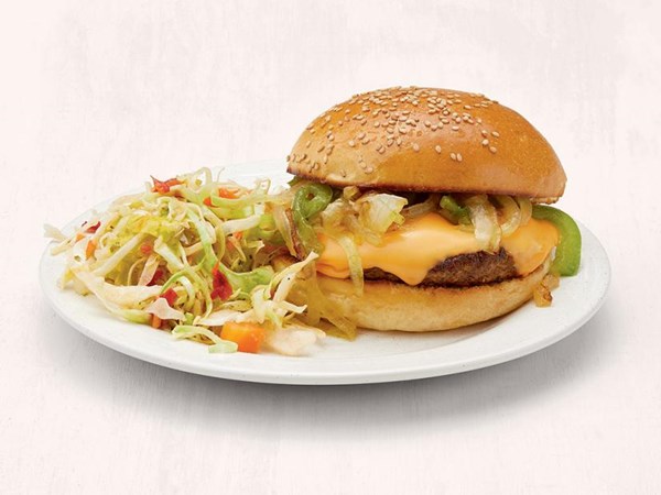 Cheesesteak burgers