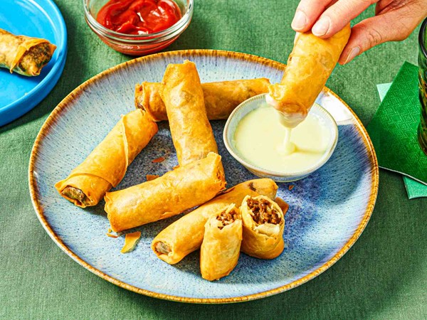 Cheesesteak egg rolls