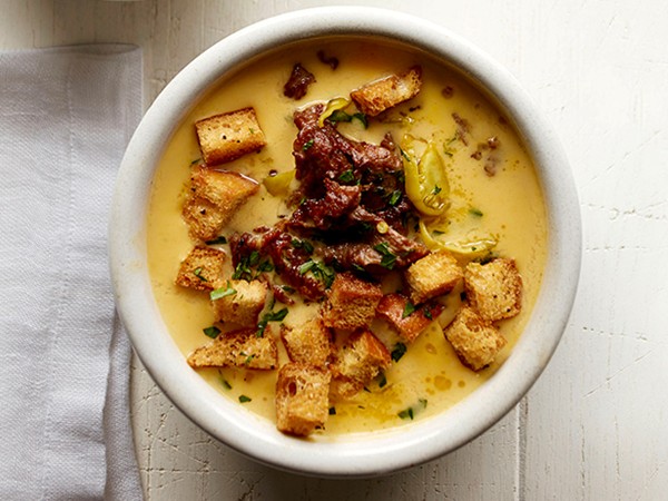 Cheesesteak soup