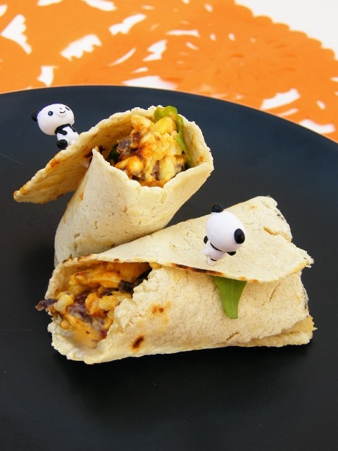 Cheesey bean wraps