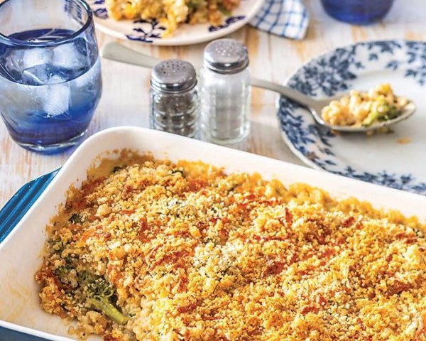 Cheesy broccoli-rice casserole