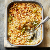 Cheesy celery potato gratin
