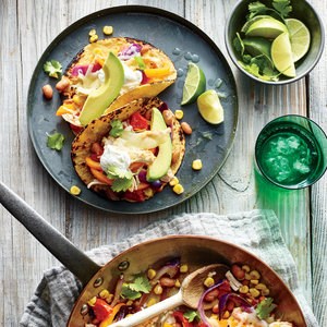 Cheesy chicken fajitas