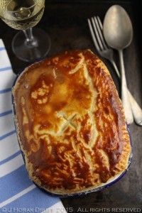 Cheesy chicken leek and tarragon pot-pie