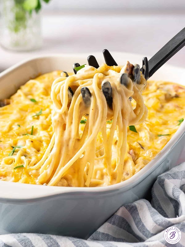 Cheesy chicken spaghetti