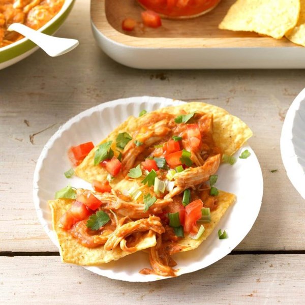 Cheesy chicken taco dip