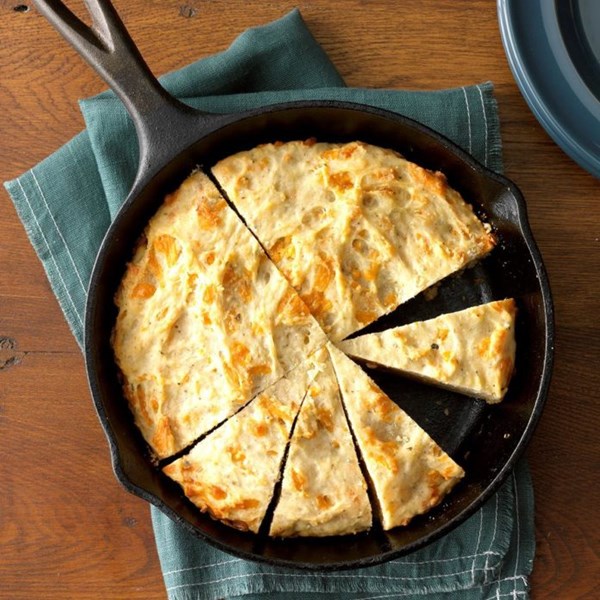 Cheesy garlic herb quick bread