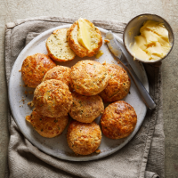 Cheesy garlic scones