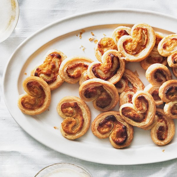 Cheesy green curry palmiers 