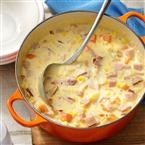 Cheesy ham chowder 