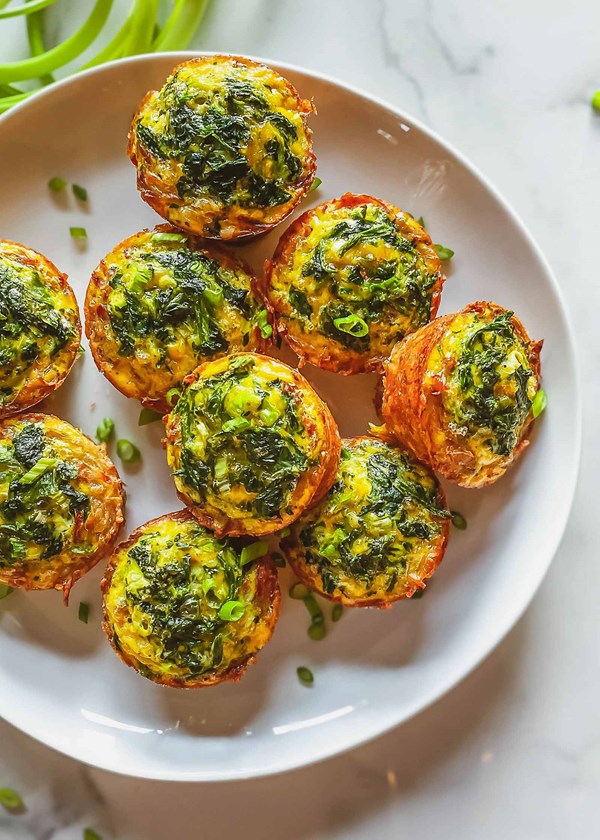 Cheesy hash brown egg bites