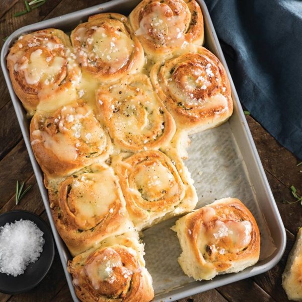 Cheesy herb rolls