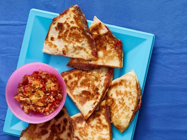 Cheesy Italian beef quesadillas 