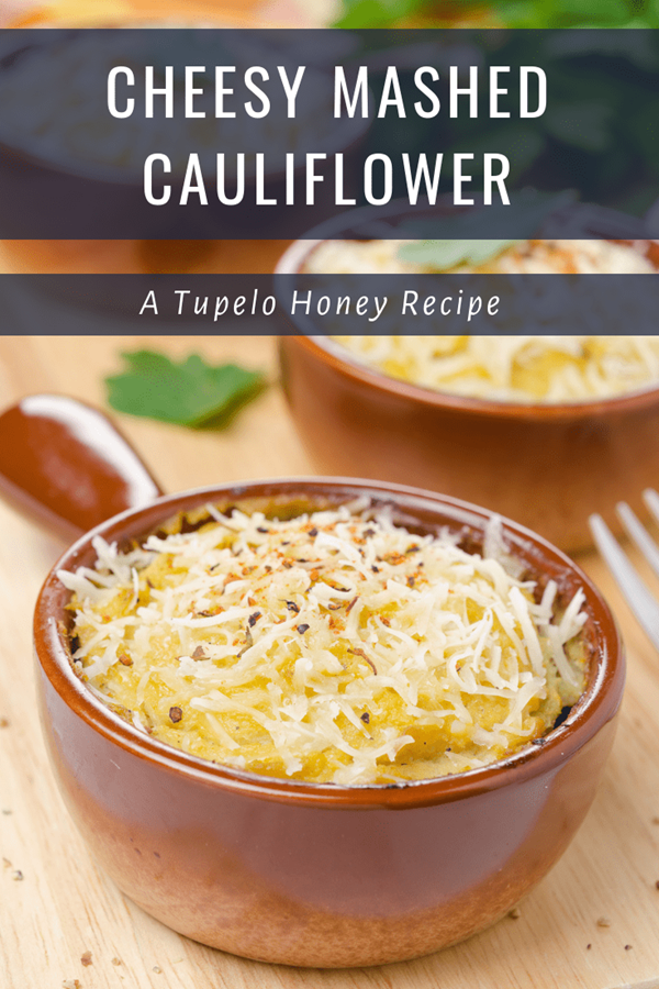 Cheesy mashed cauliflower