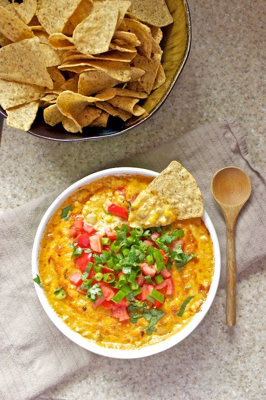 Cheesy Mexican corn dip