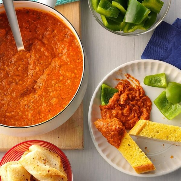 Cheesy pizza fondue