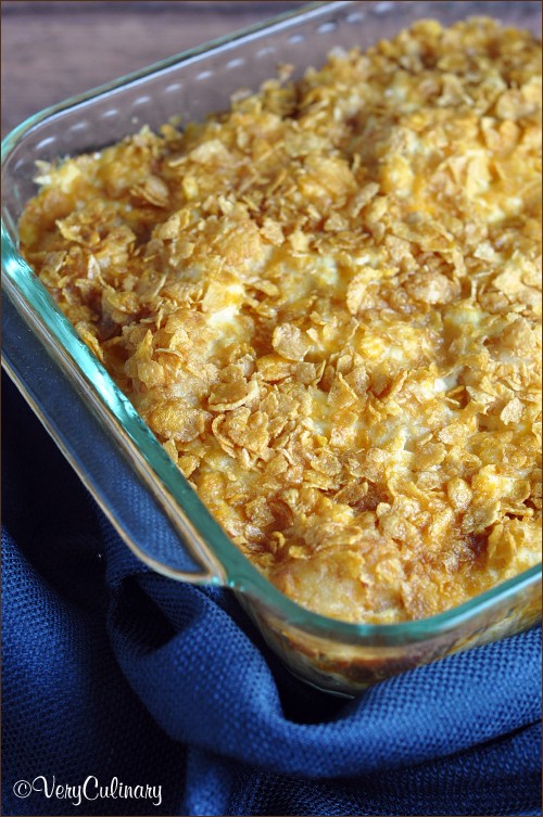 Cheesy potato casserole (A.K.A. funeral potatoes)