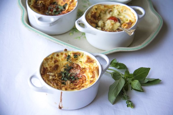 Cheesy potato ramekins