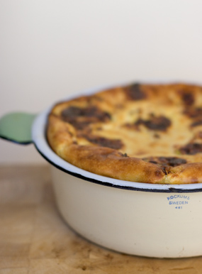 Cheesy potato spoon bread