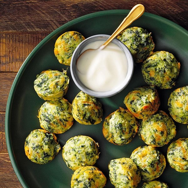 Cheesy ranch spinach puffs