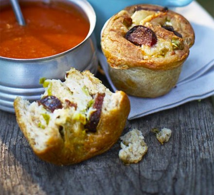 Cheesy sausage rolls