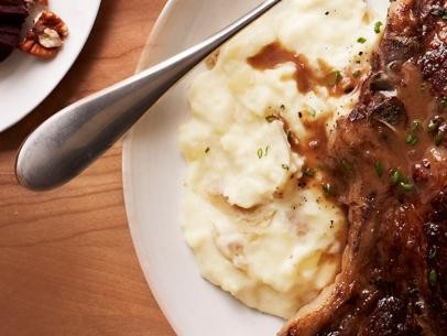 Cheesy smashed potatoes