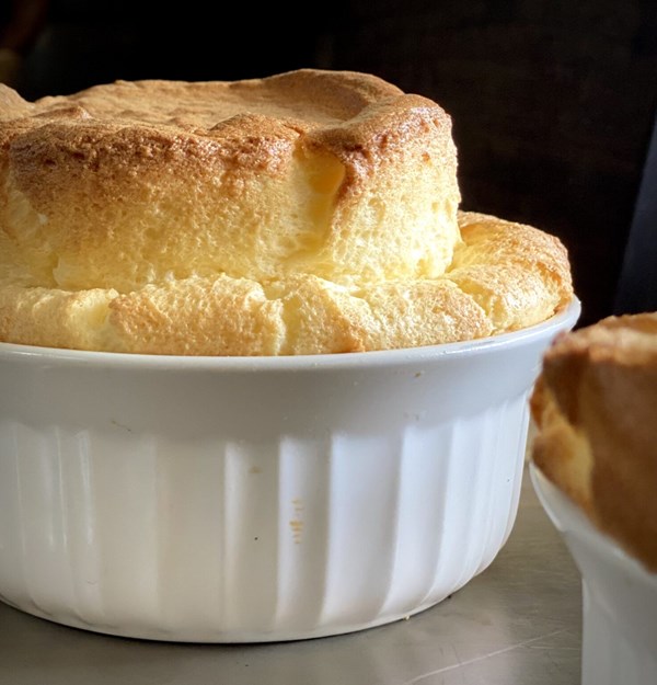 Cheesy soufflé