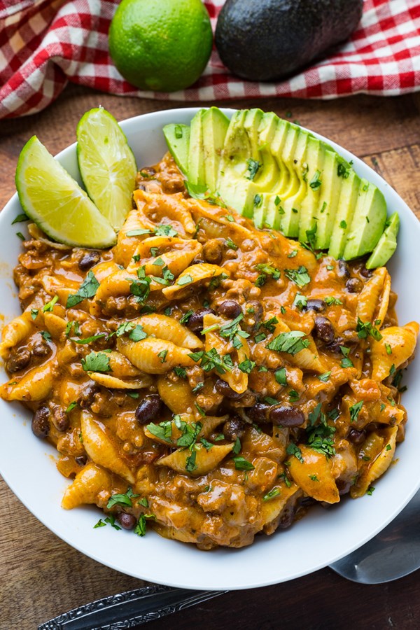 Cheesy taco pasta