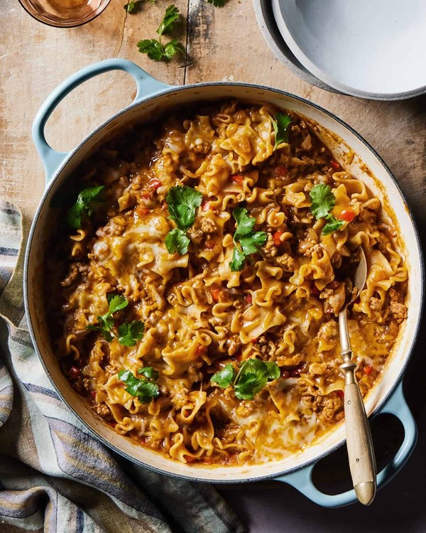 Cheesy taco pasta