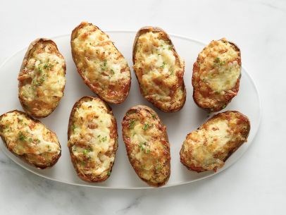 Cheesy twice-baked potatoes
