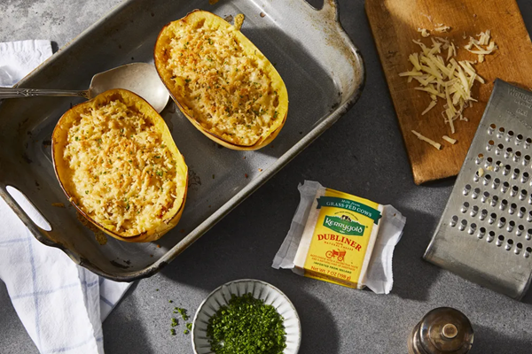 Cheesy twice-baked spaghetti squash