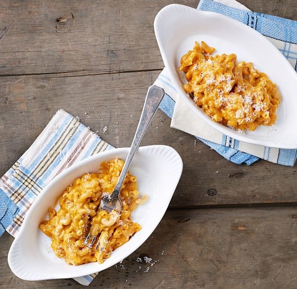 Cheezy butternut squash macaroni