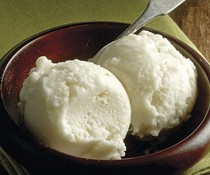 Cherimoya-lime sorbet